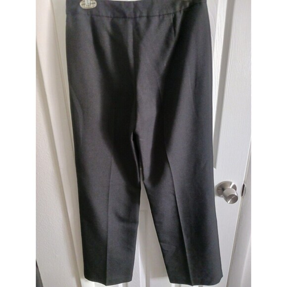 Le Suit Black Suit Set Jacket Blazer & Dress Pants Size 4 Petite Long‎ Sleeve - Picture 9 of 16